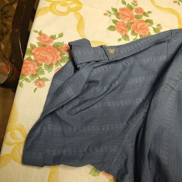 New Preswick & Moore Dark Blue Button Down Top Size Women's 3X - Picture 3 of 3